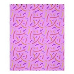 Confetti Background Pattern Pink Purple Yellow On Pink Background Shower Curtain 60  X 72  (medium)  by Nexatart