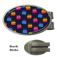 A Tilable Birthday Cake Party Background Money Clips (oval) 