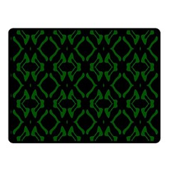 Green Black Pattern Abstract Fleece Blanket (small) by Nexatart
