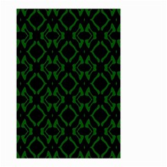 Green Black Pattern Abstract Small Garden Flag (two Sides)