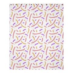 Confetti Background Pink Purple Yellow On White Background Shower Curtain 60  X 72  (medium)  by Nexatart