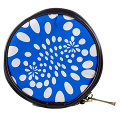 Circles Polka Dot Blue White Mini Makeup Bags by Mariart