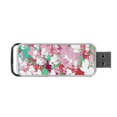 Confetti Hearts Digital Love Heart Background Pattern Portable Usb Flash (two Sides) by Nexatart