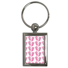 Flip Flops Flower Star Sakura Pink Key Chains (rectangle)  by Mariart