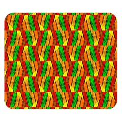 Colorful Wooden Background Pattern Double Sided Flano Blanket (small)  by Nexatart