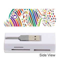 Colorful Fish Animals Rainbow Memory Card Reader (stick)  by Mariart