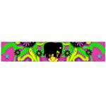 Jungle life and apples Flano Scarf (Large) Front