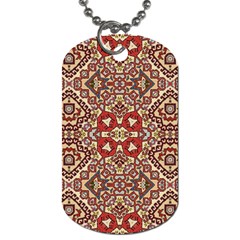 Seamless Pattern Based On Turkish Carpet Pattern Dog Tag (one Side) by Nexatart