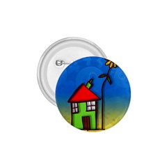 Colorful Illustration Of A Doodle House 1 75  Buttons