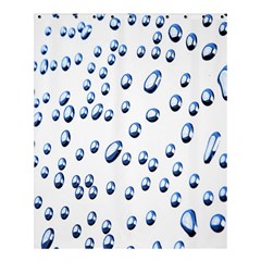 Water Drops On White Background Shower Curtain 60  X 72  (medium)  by Nexatart