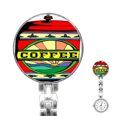 Coffee Tin A Classic Illustration Stainless Steel Nurses Watch by Nexatart