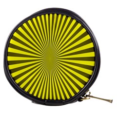 Sunburst Pattern Radial Background Mini Makeup Bags