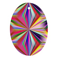 Star A Completely Seamless Tile Able Design Oval Ornament (two Sides) by Nexatart