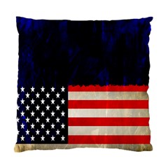 Grunge American Flag Background Standard Cushion Case (one Side) by Nexatart