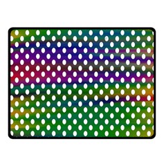 Digital Polka Dots Patterned Background Fleece Blanket (small)