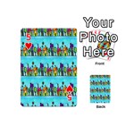 Colourful Street A Completely Seamless Tile Able Design Playing Cards 54 (Mini)  Front - Heart5