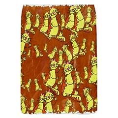 Cartoon Grunge Cat Wallpaper Background Flap Covers (l)  by Nexatart
