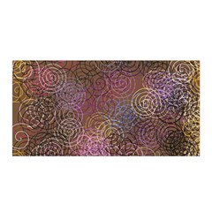 2000 Spirals Many Colorful Spirals Satin Wrap