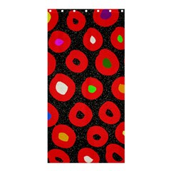 Polka Dot Texture Digitally Created Abstract Polka Dot Design Shower Curtain 36  X 72  (stall)  by Nexatart