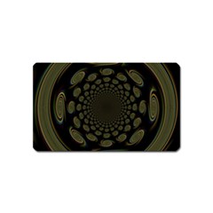 Dark Portal Fractal Esque Background Magnet (name Card) by Nexatart