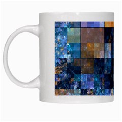 Blue Squares Abstract Background Of Blue And Purple Squares White Mugs by Nexatart