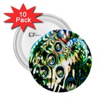Dark Abstract Bubbles 2.25  Buttons (10 pack) 