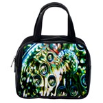 Dark Abstract Bubbles Classic Handbags (One Side)