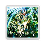 Dark Abstract Bubbles Memory Card Reader (Square) 