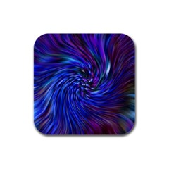 Stylish Twirl Rubber Square Coaster (4 Pack)  by Nexatart
