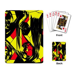 Easy Colors Abstract Pattern Playing Card by Nexatart