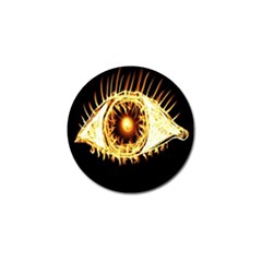 Flame Eye Burning Hot Eye Illustration Golf Ball Marker (10 Pack)