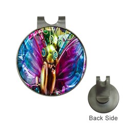 Magic Butterfly Art In Glass Hat Clips With Golf Markers by Nexatart
