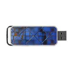 Glass Abstract Art Pattern Portable Usb Flash (one Side)