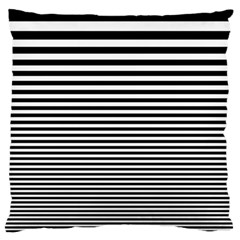 Black White Line Standard Flano Cushion Case (one Side) by Mariart