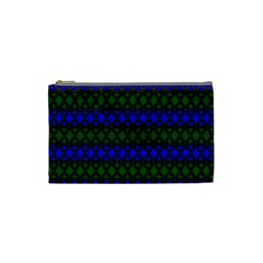 Diamond Alt Blue Green Woven Fabric Cosmetic Bag (small)  by Mariart