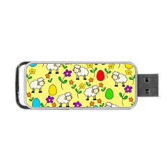 Easter Lamb Portable Usb Flash (one Side) by Valentinaart