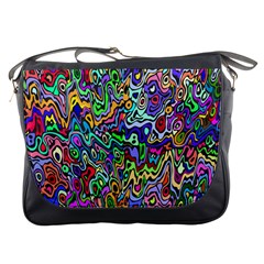 Colorful Abstract Paint Rainbow Messenger Bags by Mariart