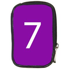Number 7 Purple Compact Camera Cases