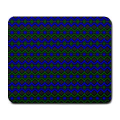 Split Diamond Blue Green Woven Fabric Large Mousepads by Mariart