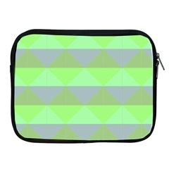 Squares Triangel Green Yellow Blue Apple Ipad 2/3/4 Zipper Cases by Mariart