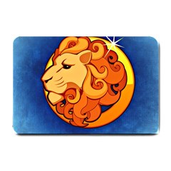 Zodiac Leo Small Doormat  by Mariart