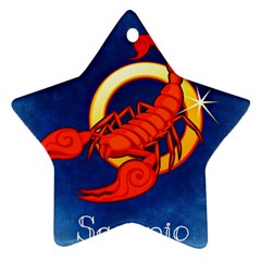 Zodiac Scorpio Ornament (star) by Mariart