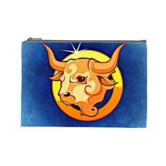 Zodiac Taurus Cosmetic Bag (large)  by Mariart