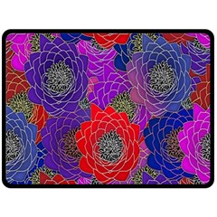 Colorful Background Of Multi Color Floral Pattern Double Sided Fleece Blanket (large)  by Nexatart