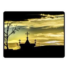 Graves At Side Of Road In Santa Cruz, Argentina Fleece Blanket (small) by dflcprints