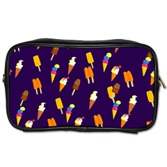 Seamless Cartoon Ice Cream And Lolly Pop Tilable Design Toiletries Bags by Nexatart