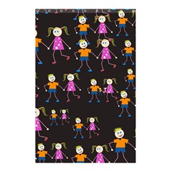 Kids Tile A Fun Cartoon Happy Kids Tiling Pattern Shower Curtain 48  X 72  (small)  by Nexatart