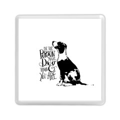 Dog Person Memory Card Reader (square)  by Valentinaart