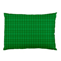 Pattern Green Background Lines Pillow Case (two Sides)