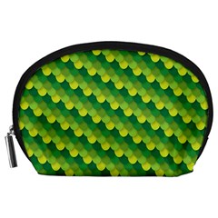 Dragon Scale Scales Pattern Accessory Pouches (large)  by Nexatart